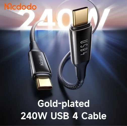 کابل شارژ TYPE-C به TYPE-C انتقال دیتا و تصویر USB4 مکدودو MCDODO CA-2990