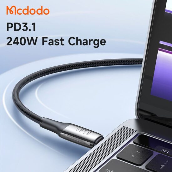 کابل شارژ TYPE-C به TYPE-C انتقال دیتا و تصویر USB4 مکدودو MCDODO CA-2990